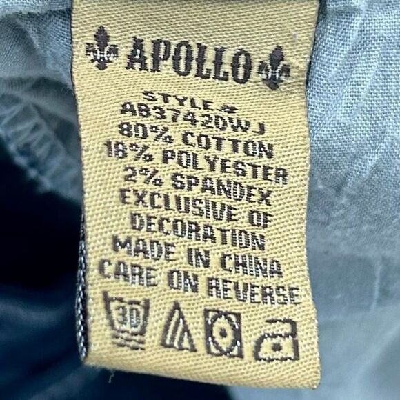 Apollo Juniors Size 5/6 Mid-Rise Blue Embroidered Bermuda Shorts - Picture 8 of 9